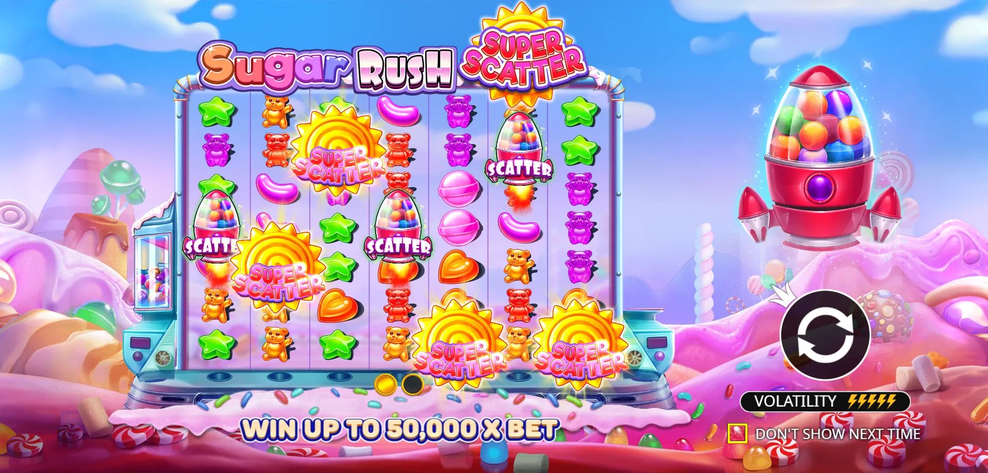 Doble o Nada (Double-or-Nothing) — sugar rush super scatter